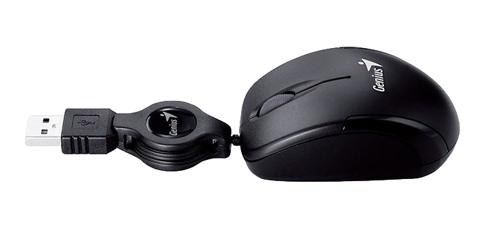 MOUSE GENIUS MICROTRAVELER USB RUBY/BLANCO/GRIS
