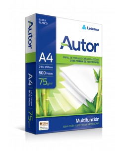 RESMA AUTOR A4 21X29.7 75 gr. MULTIFUNCION